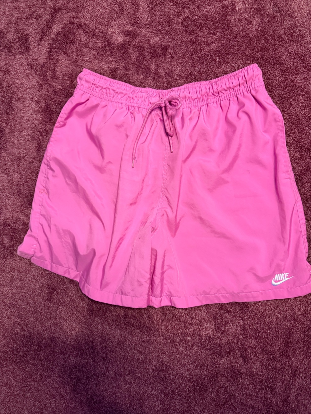 Men’s Pink Athletic/Basketball/Swim Hybrid Shorts with Drawstring